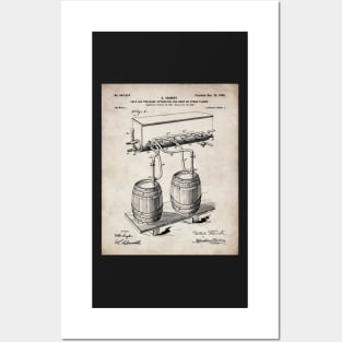 Beer Keg Patent - Home Brewer Craft Beer Art - Antique Posters and Art